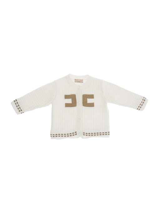 Cardigan, bambina, logato. ELISABETTA FRANCHI | ENMA004 C FL001D348